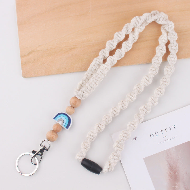 Wholesale New handmade woven necklace keychain